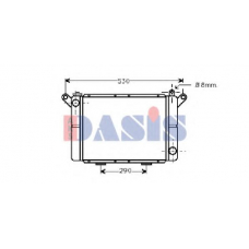 181000N AKS DASIS Радиатор, охлаждение двигателя