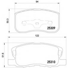 8DB 355 019-951 HELLA Комплект тормозных колодок, дисковый тормоз