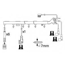 0 986 356 327 BOSCH Комплект проводов зажигания