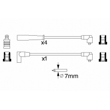 0 986 356 763 BOSCH Комплект проводов зажигания