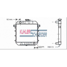 0600501 KUHLER SCHNEIDER Радиатор, охлаждение двигател