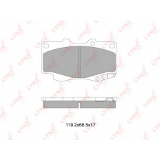 BD-7606 LYNX Колодки тормозные передние к-кт