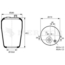 MLF8195 MERITOR Кожух пневматической рессоры