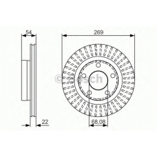 0 986 479 A42 BOSCH Тормозной диск