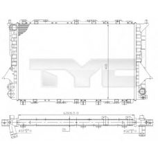 702-0028 TYC Радиатор, охлаждение двигателя