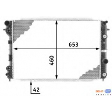 8MK 376 718-691 HELLA Радиатор, охлаждение двигателя