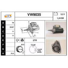 VW9035 SNRA Стартер