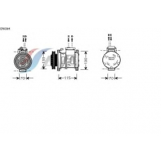 CRK064 GERI Компрессор, кондиционер