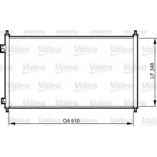 817780 VALEO Конденсатор, кондиционер