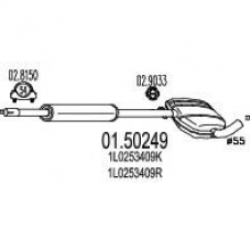 01.50249 MTS Средний глушитель выхлопных газов