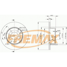 BD-9427 FREMAX Тормозной диск