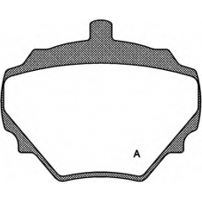 BPA0052.10 OPEN PARTS Комплект тормозных колодок, дисковый тормоз