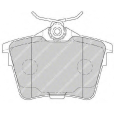 FDB1727 FERODO Комплект тормозных колодок, дисковый тормоз