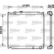 734205 VALEO Радиатор, охлаждение двигателя