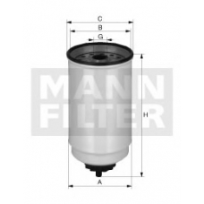 WK 965/4 x MANN-FILTER Топливный фильтр