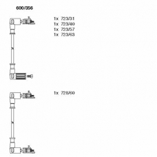 600/356 BREMI Комплект проводов зажигания