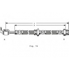 PHD237 TRW Тормозной шланг