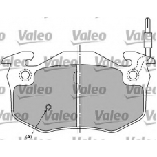 597258 VALEO Комплект тормозных колодок, дисковый тормоз