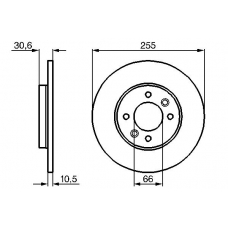 0 986 478 424 BOSCH Тормозной диск