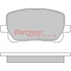 1170616 METZGER Комплект тормозных колодок, дисковый тормоз