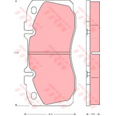 GDB5068 TRW Комплект тормозных колодок, дисковый тормоз
