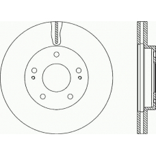 BDA2205.20 OPEN PARTS Тормозной диск