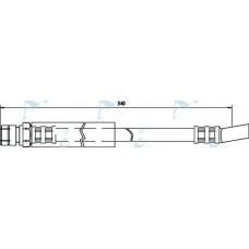 HOS3455 APEC Тормозной шланг