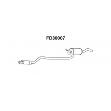 FD30007 VENEPORTE Средний глушитель выхлопных газов