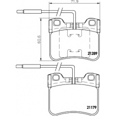 8DB 355 007-811 HELLA PAGID Комплект тормозных колодок, дисковый тормоз