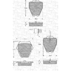 363702161093 MAGNETI MARELLI Комплект тормозных колодок, дисковый тормоз