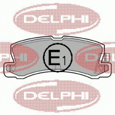 LP611 DELPHI Комплект тормозных колодок, дисковый тормоз