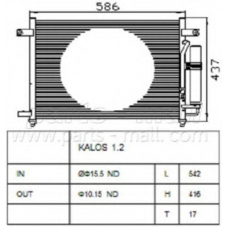 PXNCC-030 Parts mall Конденсатор, кондиционер