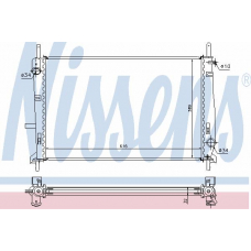 69251 NISSENS Радиатор, охлаждение двигателя