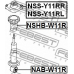 NSHB-W11R FEBEST Защитный колпак / пыльник, амортизатор