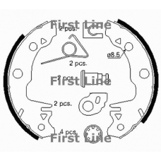 FBS189 FIRST LINE Комплект тормозных колодок