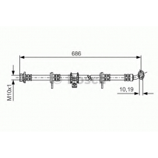 1 987 481 247 BOSCH Тормозной шланг