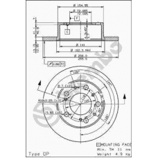 08.4478.10 BREMBO Тормозной диск