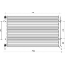 350213856000 MAGNETI MARELLI Радиатор, охлаждение двигателя