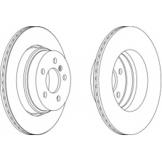 DDF1583-1 FERODO Тормозной диск