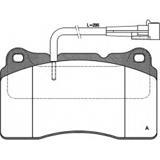 BPA0666.02 OPEN PARTS Комплект тормозных колодок, дисковый тормоз