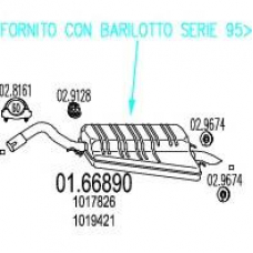 01.66890 MTS Глушитель выхлопных газов конечный