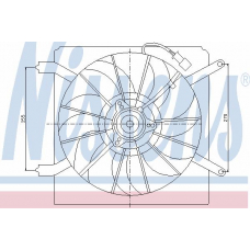 85048 NISSENS Вентилятор, охлаждение двигателя