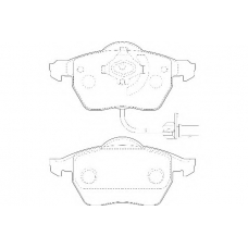 WBP20676A WAGNER LOCKHEED Комплект тормозных колодок, дисковый тормоз