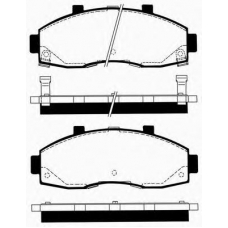 J PA-K01AF JAPANPARTS Комплект тормозных колодок, дисковый тормоз
