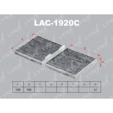 LAC-1920C LYNX Фильтр салона bmw x3 ii (f25)