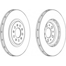 DDF1455-1 FERODO Тормозной диск