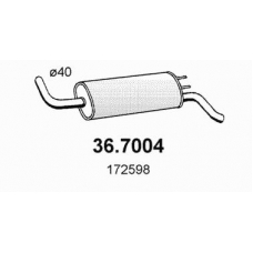 36.7004 ASSO Глушитель выхлопных газов конечный