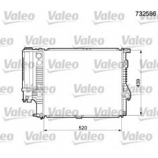 732586 VALEO Радиатор, охлаждение двигателя