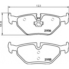 8DB 355 008-761 HELLA Комплект тормозных колодок, дисковый тормоз