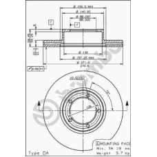 09.5652.10 BREMBO Тормозной диск